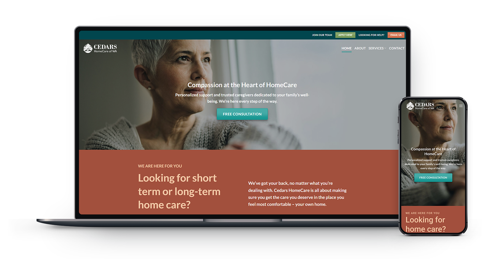 CedarsHomeCare_Website_Mockup